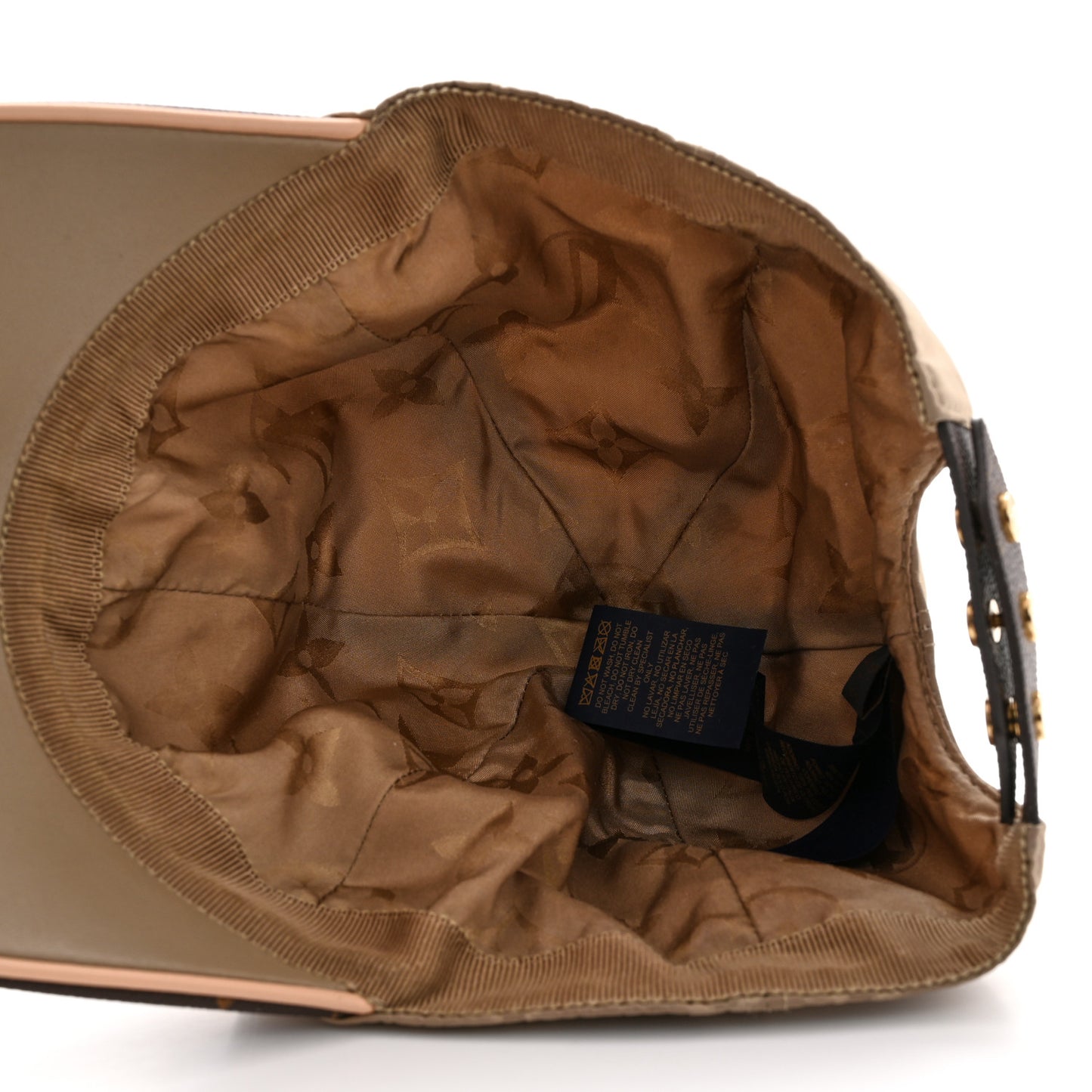 Monogram Polyester Silk LV Get Ready Cap M Beige