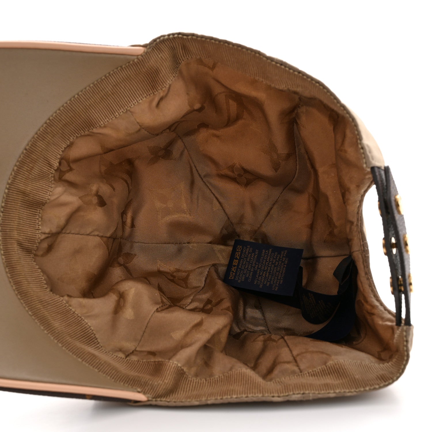 Louis Vuitton Monogram Polyester Silk LV Get Ready Cap M Beige 9 of 10