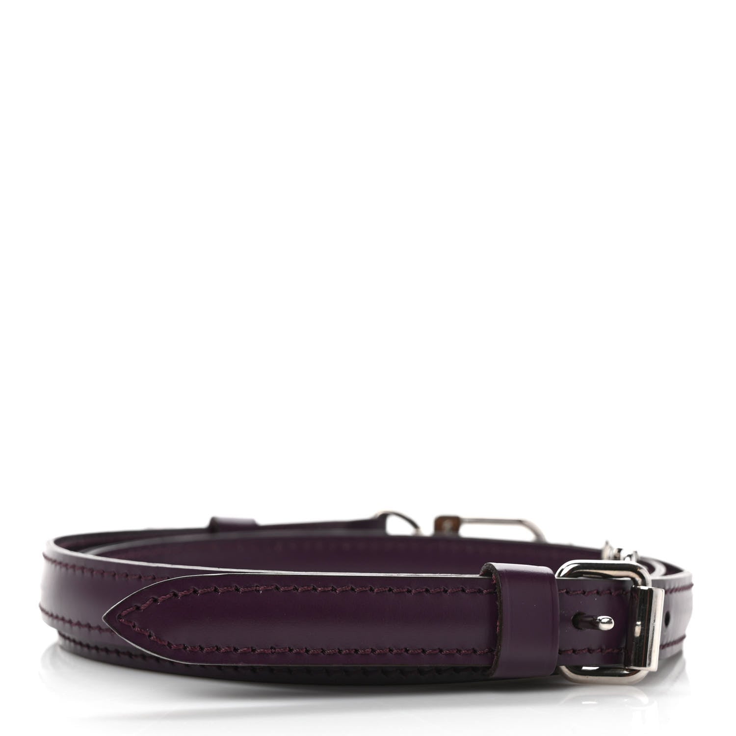 Louis Vuitton Calfskin 16mm Adjustable Shoulder Strap Cassis 2 of 4