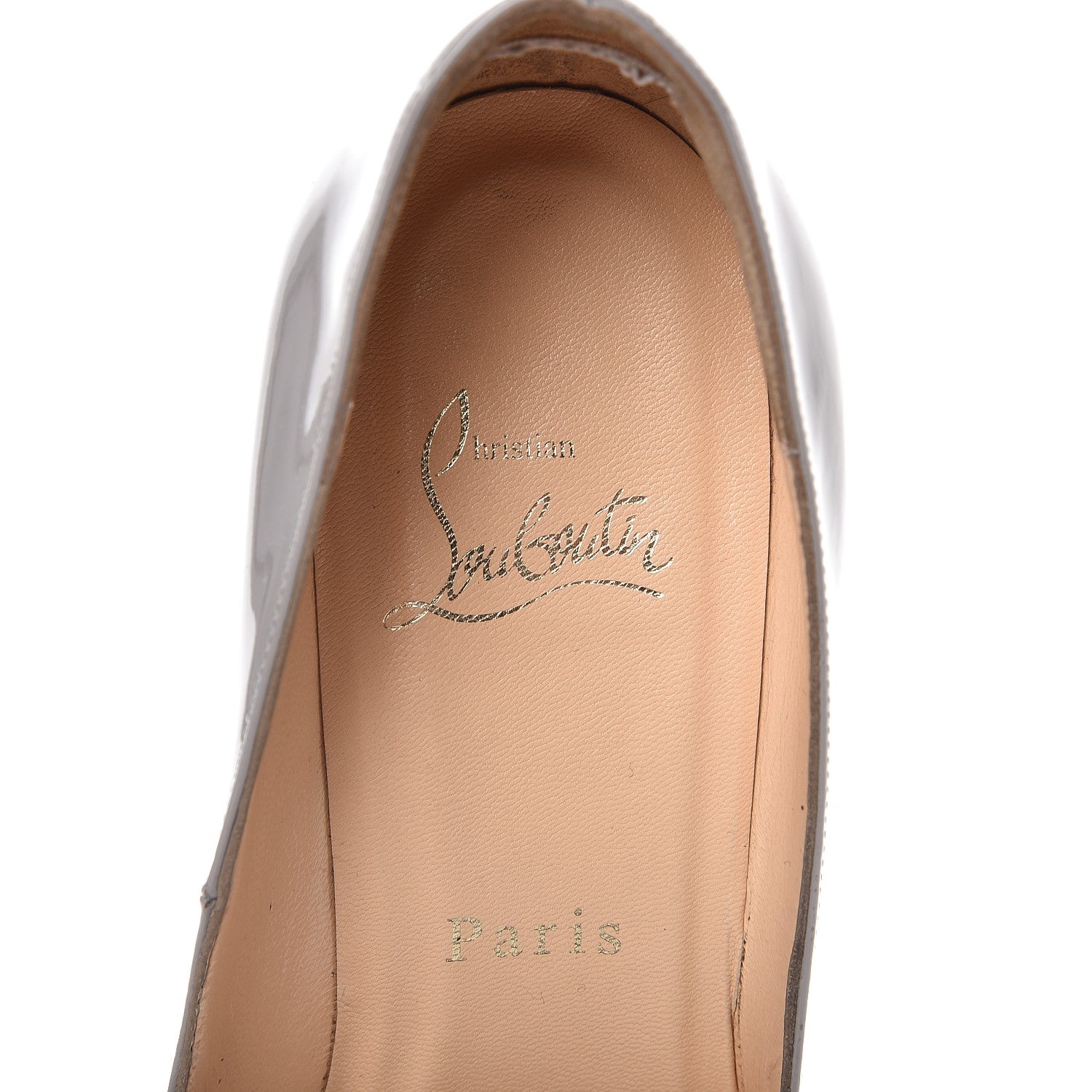 Christian Louboutin Patent Pigalle Plato 120 Pumps 35 Fluo Souris Craie 12 of 14