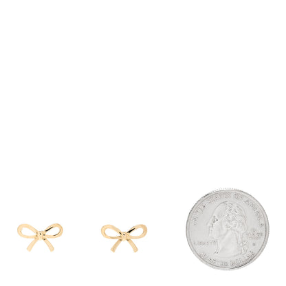 Tiffany 18K Yellow Gold Bow Earrings 2 of 4