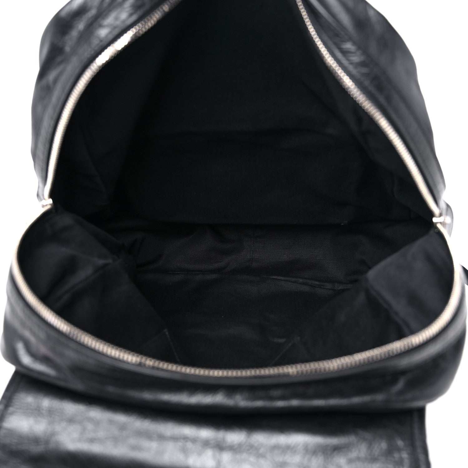 Gucci Fluffy Calfskin Mesh Nylon Medium Morpheus Double Buckle Backpack Black 4 of 14