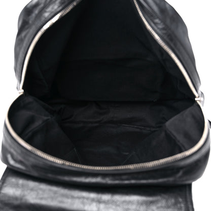 Gucci Fluffy Calfskin Mesh Nylon Medium Morpheus Double Buckle Backpack Black 4 of 14