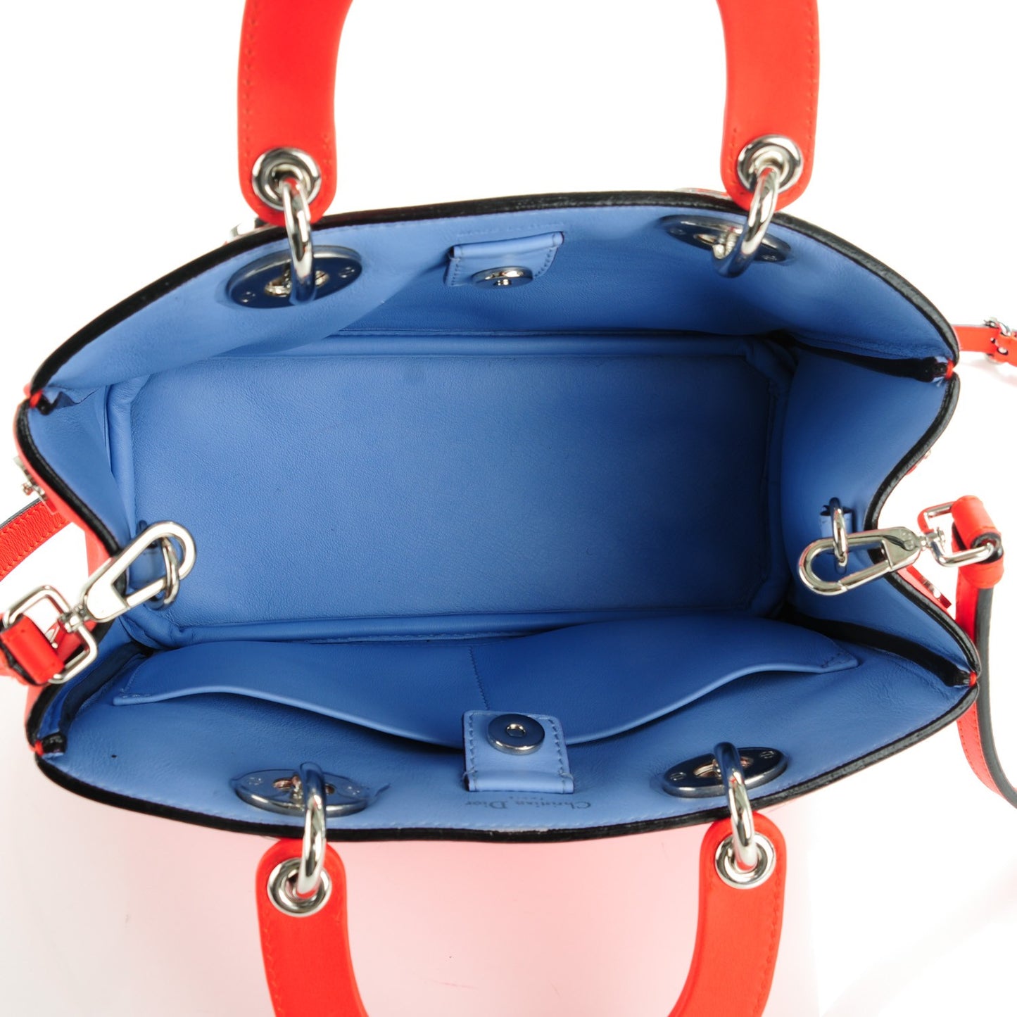 Calfskin Mini Diorissimo Tote Orange