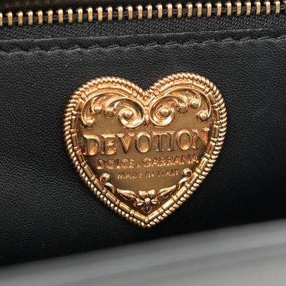 Dolce & Gabbana Calfskin Medium Devotion Crossbody Bag Black 6 of 12