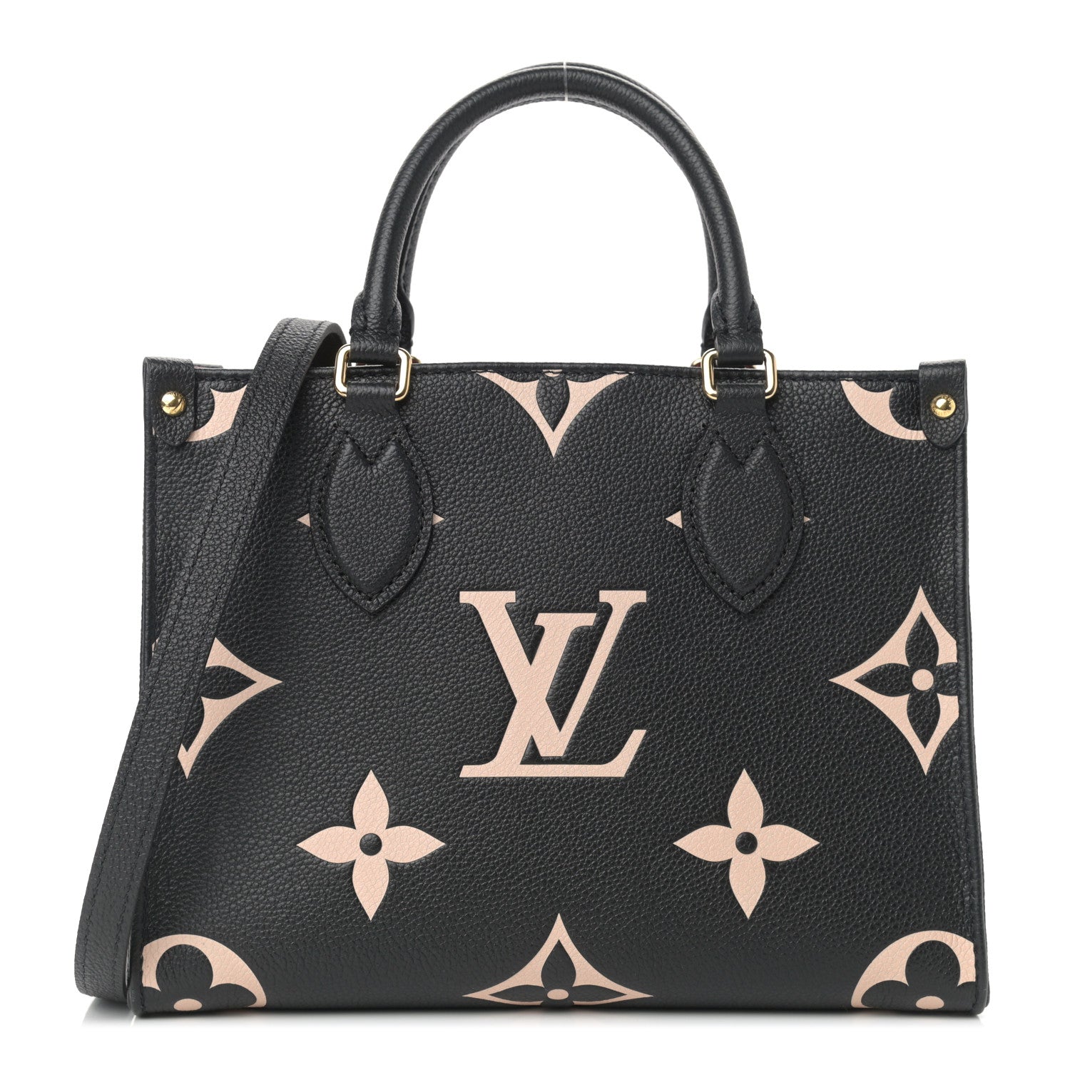 Louis Vuitton Empreinte Monogram Giant Onthego PM Black Beige 1 of 9