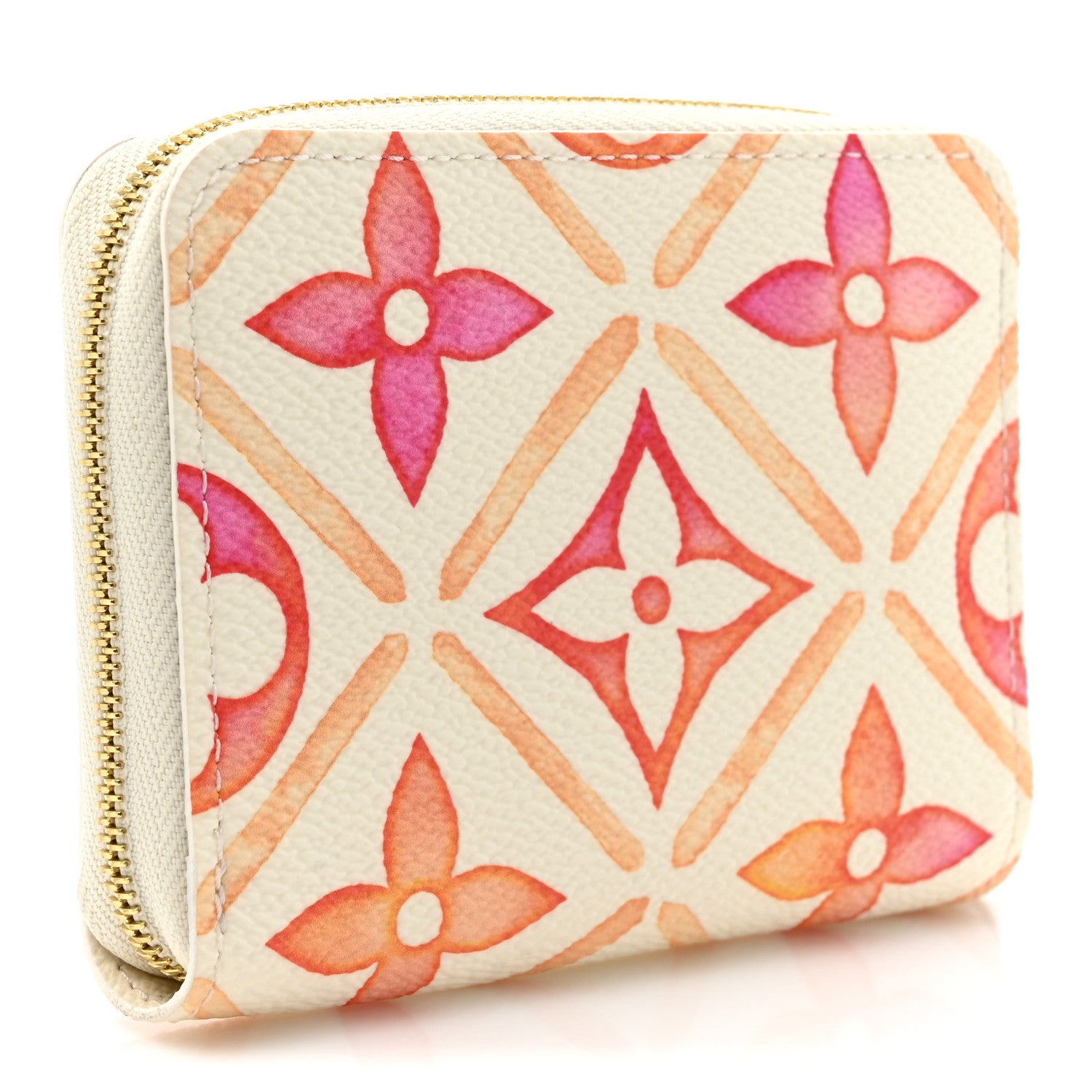 Louis Vuitton Monogram LV By The Pool Zippy Coin Purse Coral 3 of 7