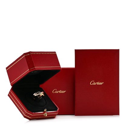Cartier 18K Pink Yellow White Gold Classic Trinity Ring 55 7.25 5 of 5