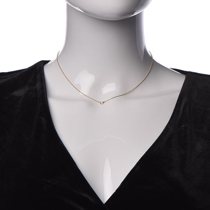 Tiffany 18K Yellow Gold Diamond .14ct Elsa Peretti Diamonds by the Yard Pendant Necklace 2 of 6