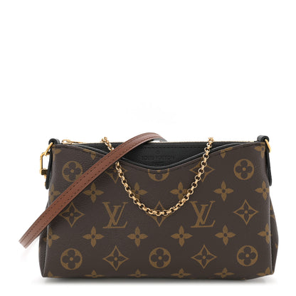 Louis Vuitton Monogram Pallas Clutch Black 1 of 10
