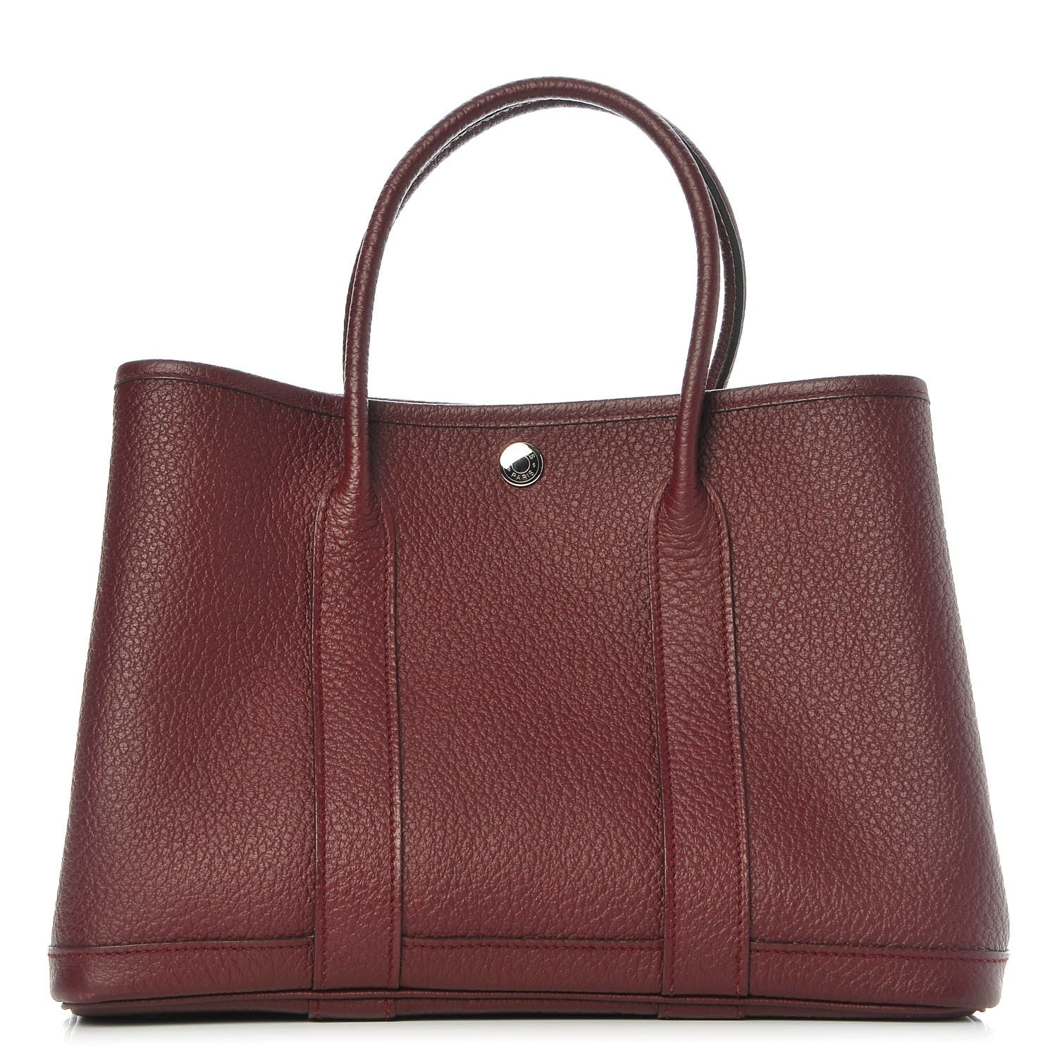 Hermes Vache Country Garden Party 30 TPM Bordeaux 1 of 10