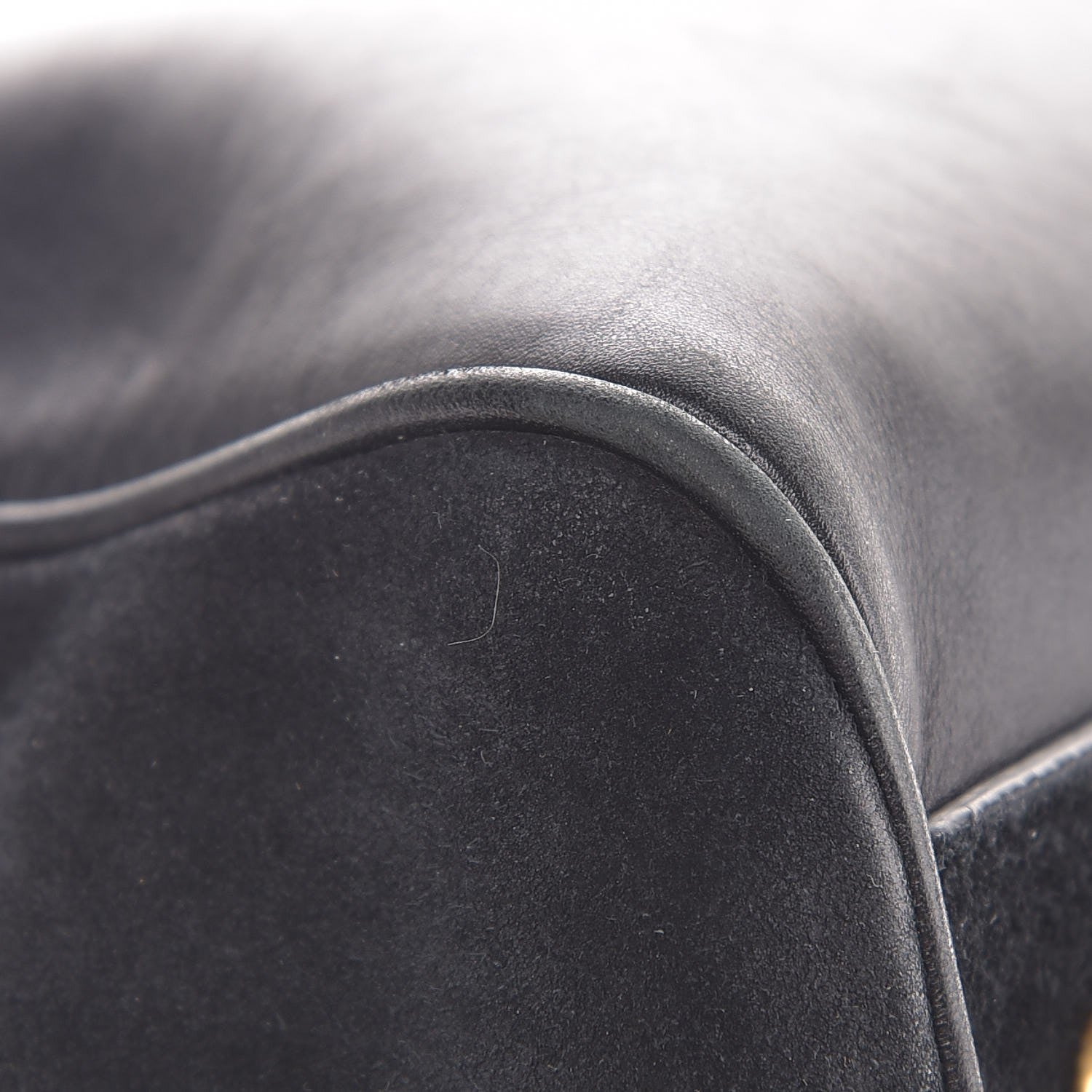 Saint Laurent Calfskin Suede Classic Duffle 6 Black 11 of 14