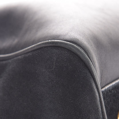 Saint Laurent Calfskin Suede Classic Duffle 6 Black 11 of 14