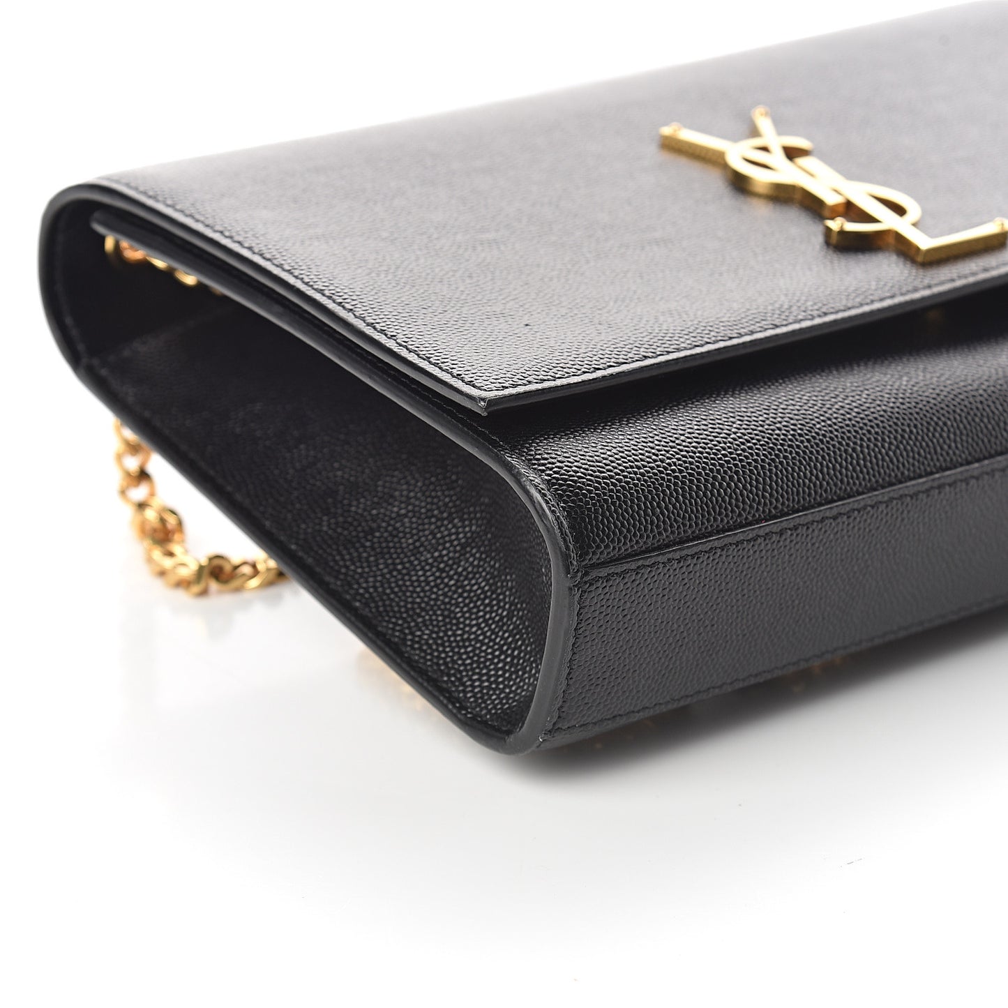 Grain De Poudre Medium Classic Monogram Kate Satchel Black