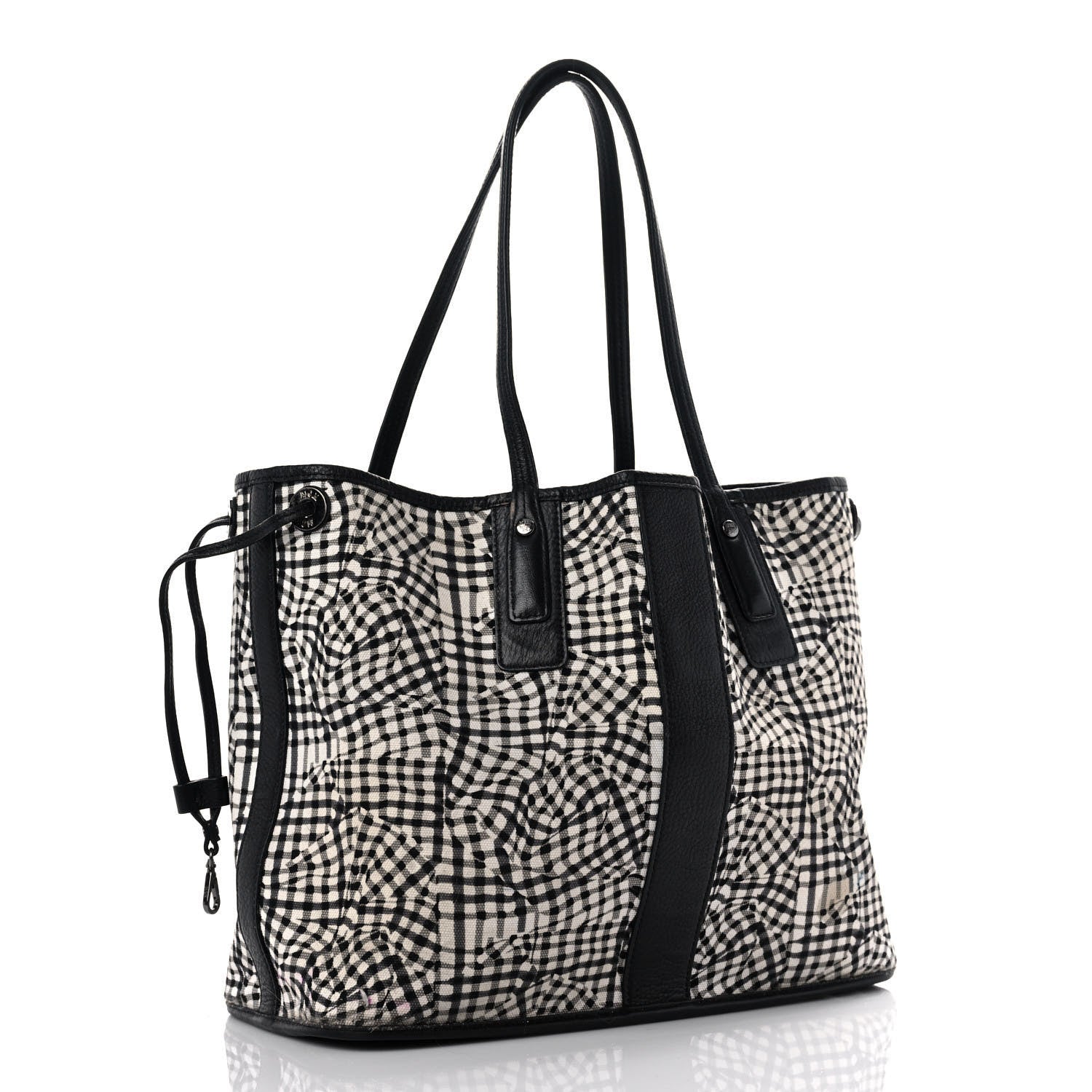 MCM Visetos Large Liz Reversible Shopper Tote Black 6 of 13
