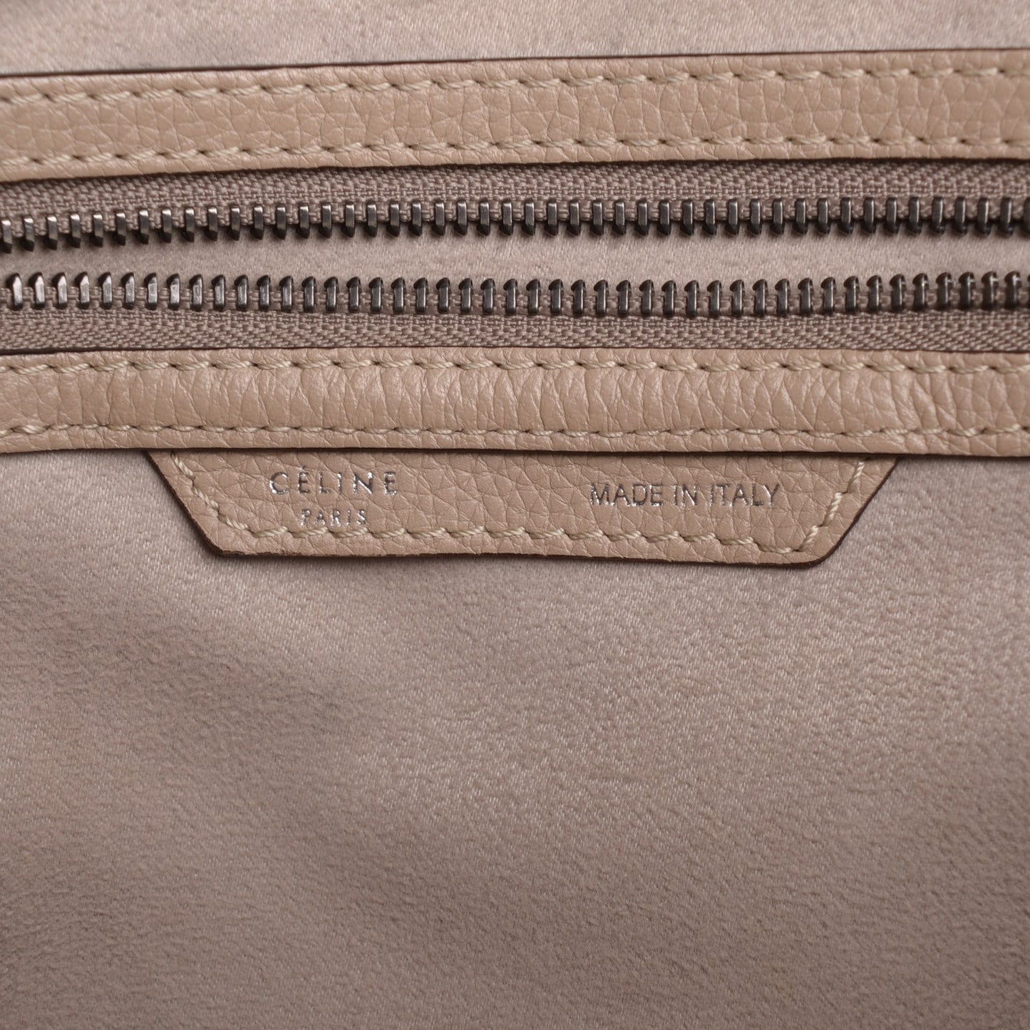 Drummed Calfskin Mini Luggage Dune