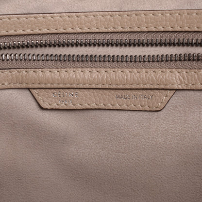 Celine Drummed Calfskin Mini Luggage Dune 6 of 8