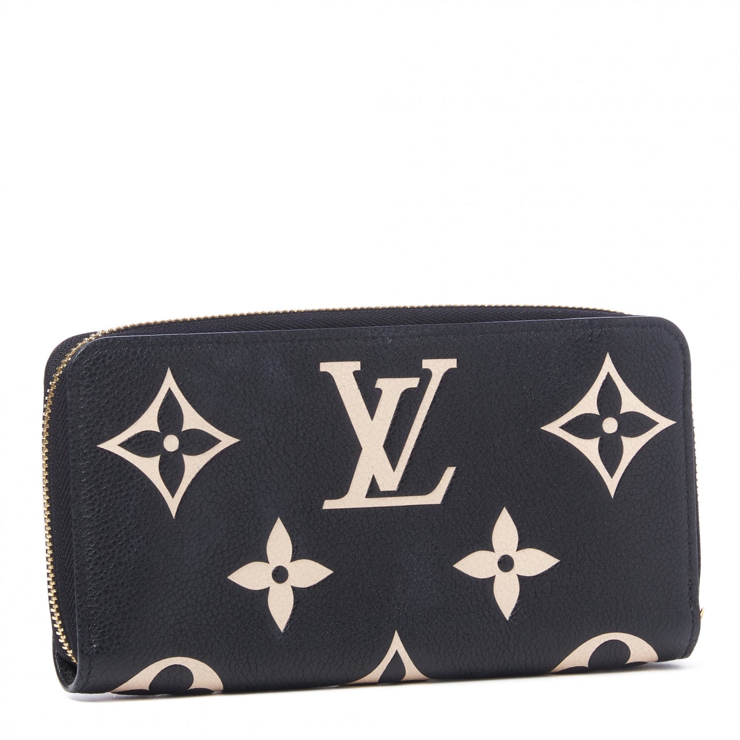 Empreinte Monogram Giant Zippy Wallet Black Beige