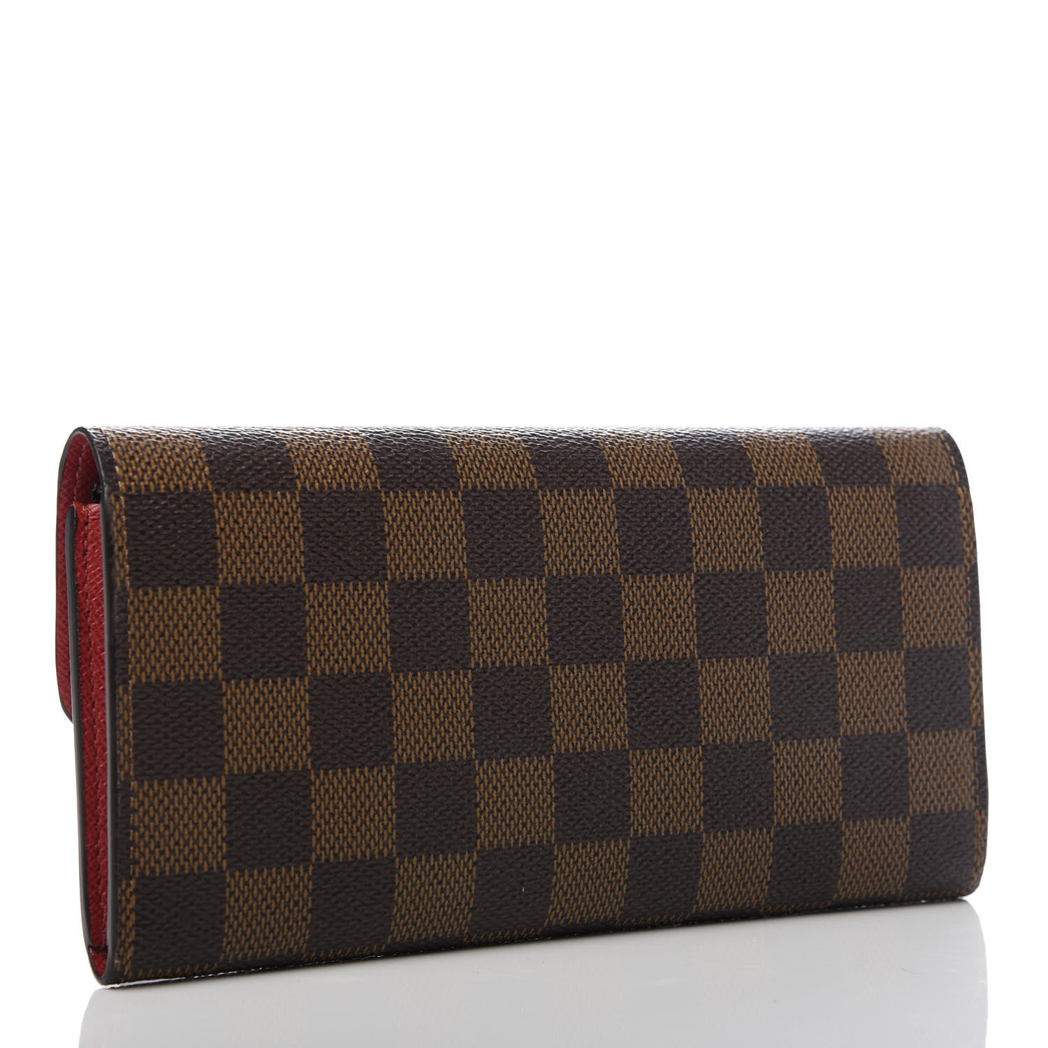 Louis Vuitton Damier Ebene Emilie Wallet Red 3 of 8