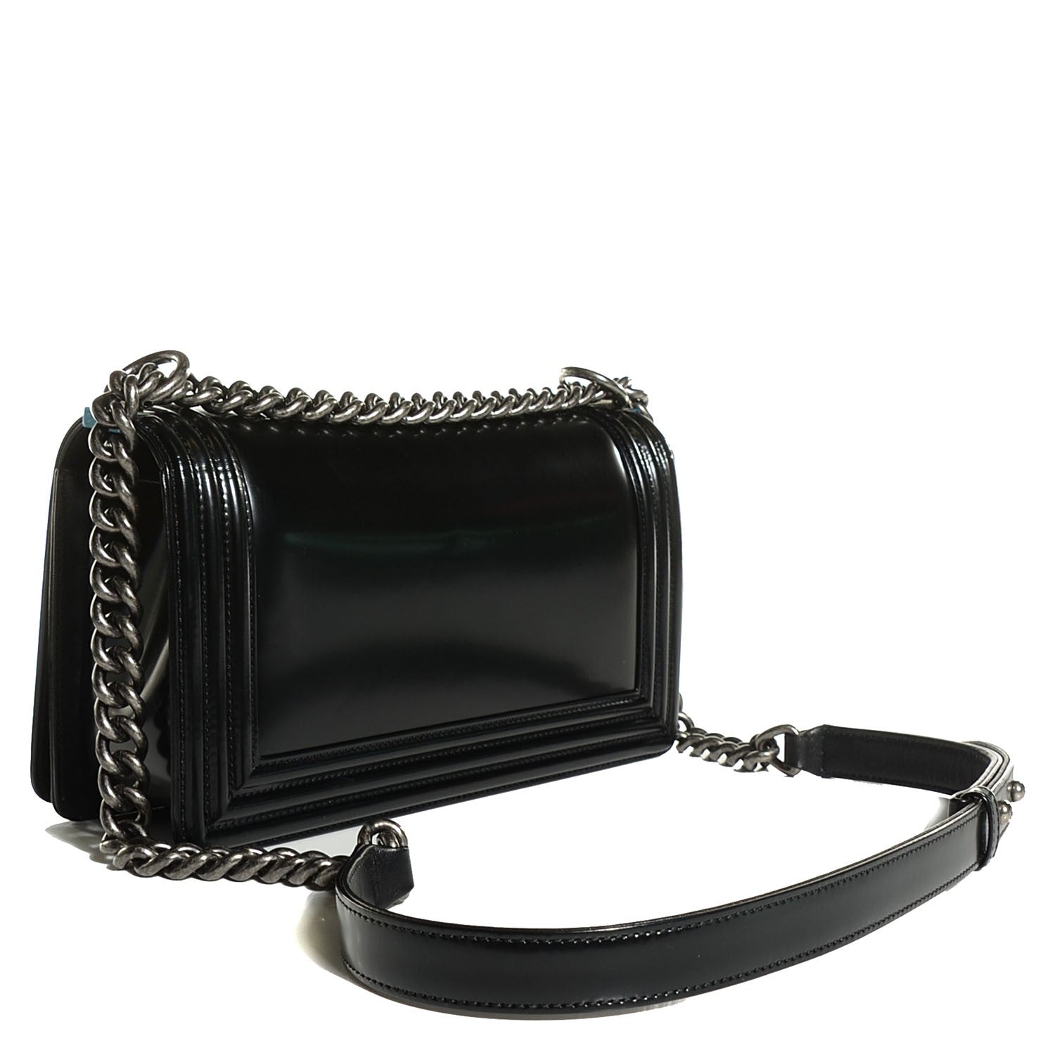 Chanel Glazed Calfskin Medium Boy Flap Black 3 of 8