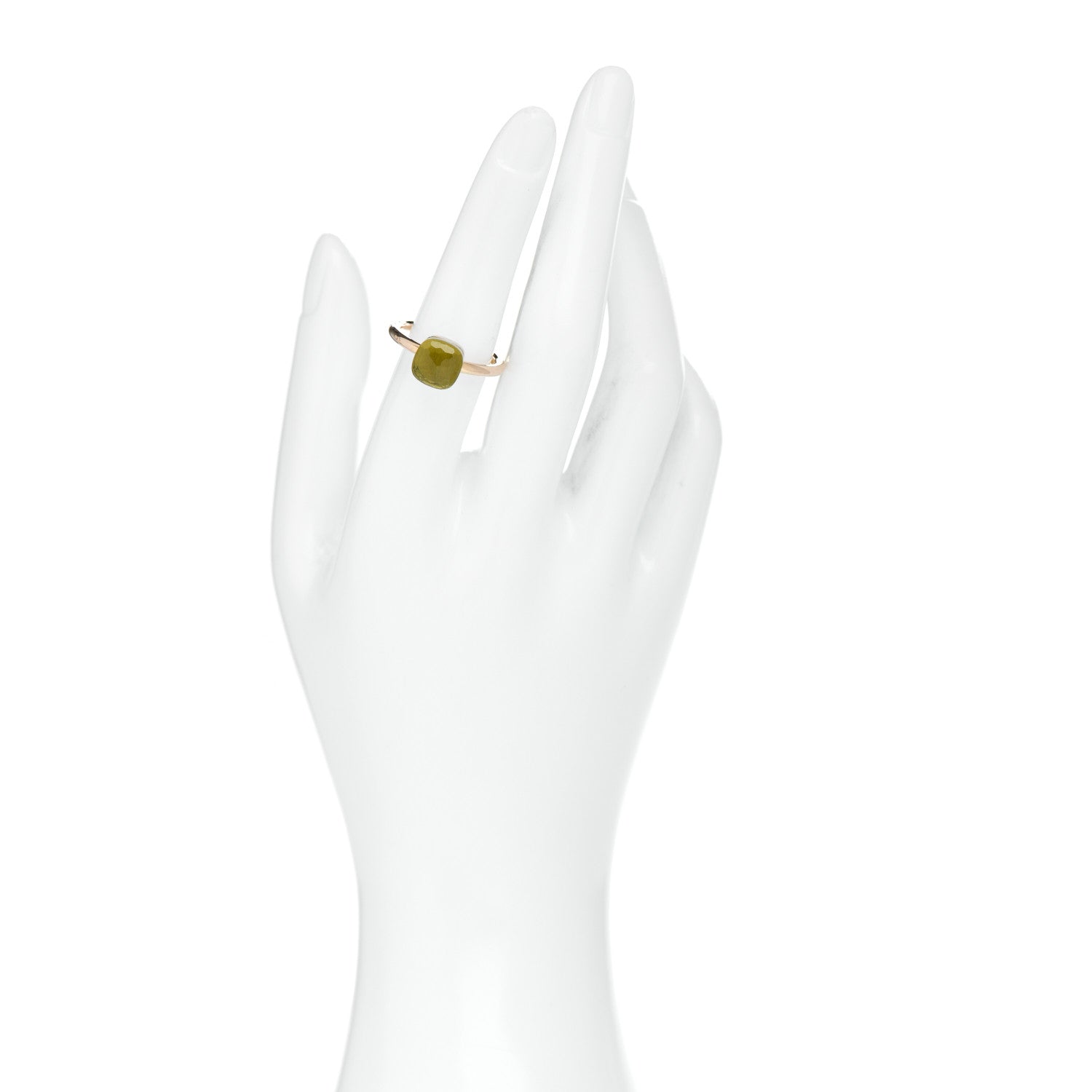 Pomellato 18K Rose Gold Lemon Quartz Petit Nudo Ring 57 8 2 of 5