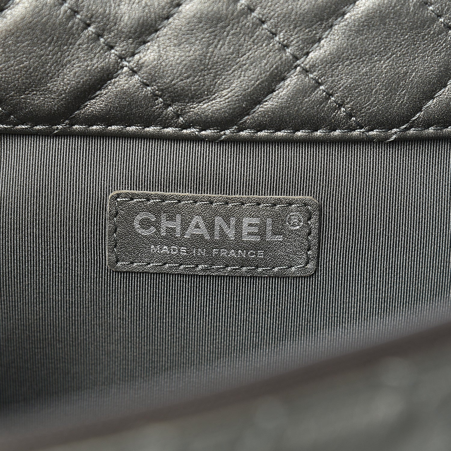 Chanel Metallic Calfskin Quilted XXL Travel Flap Bag Dark Silver 5 of 9