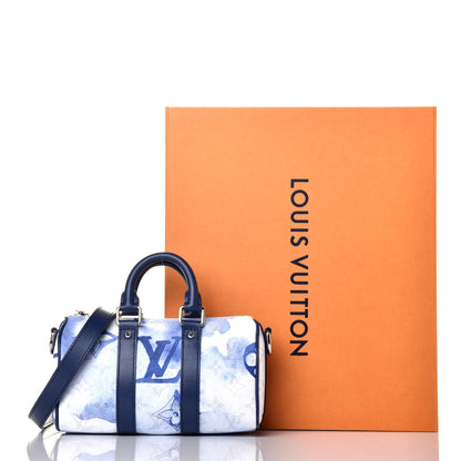 Louis Vuitton Monogram Watercolor Keepall XS Blue 9 of 9