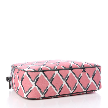 Chanel Canvas Airline Cosmetic Case Pink 4 of 10