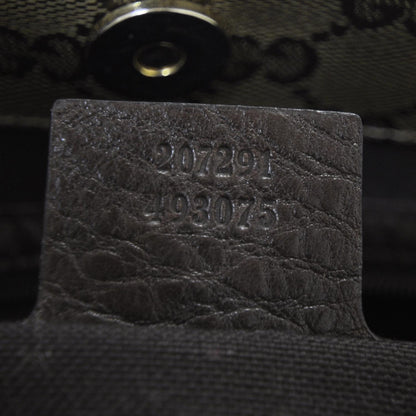 Gucci Crystal Monogram Medium Babouska Shopping Tote Dark Brown 9 of 10