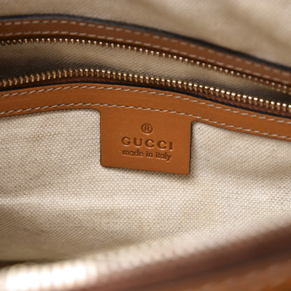 Gucci Monogram Vintage Web Medium Boston Tobacco 5 of 12