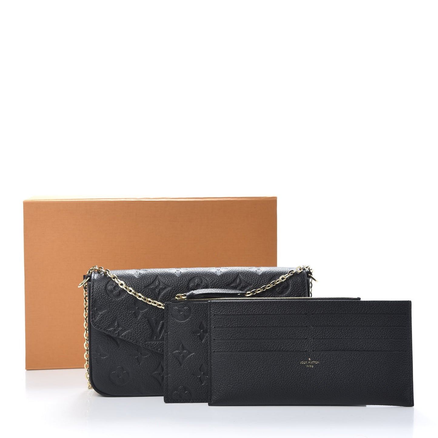Empreinte Pochette Felicie Chain Wallet Black