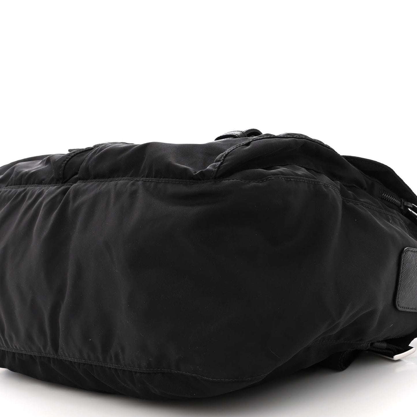 Nylon Vela Messenger Bag Black