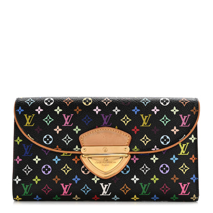 Louis Vuitton Monogram Multicolor Eugenie Wallet Black Grenade 1 of 9