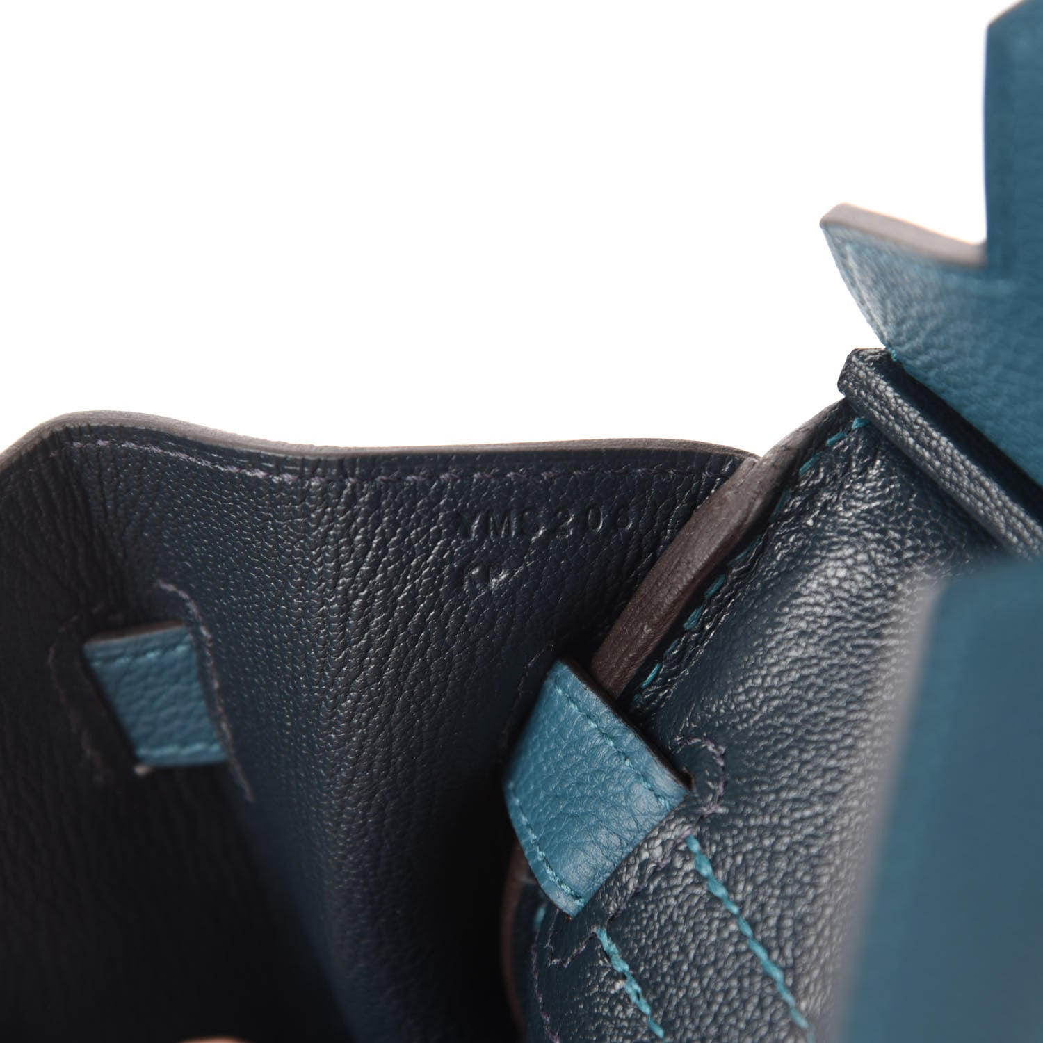 Hermes Taurillon Maurice Birkin Verso 30 Vert Bosphore Bleu Ocean 9 of 10