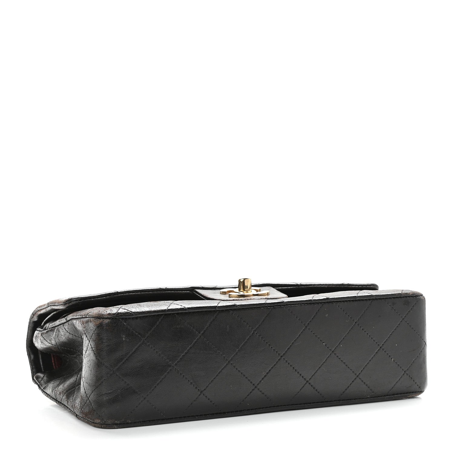 Chanel Lambskin Quilted Small Double Flap Black 3 of 12