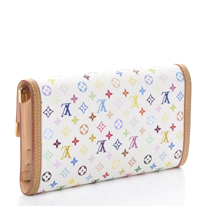 Louis Vuitton Monogram Multicolor Porte Tresor International Wallet White 2 of 5