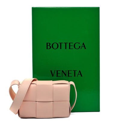 Bottega Veneta Lambskin Maxi Intreccio Candy Cassette Crossbody Bag Melon Washed 9 of 9