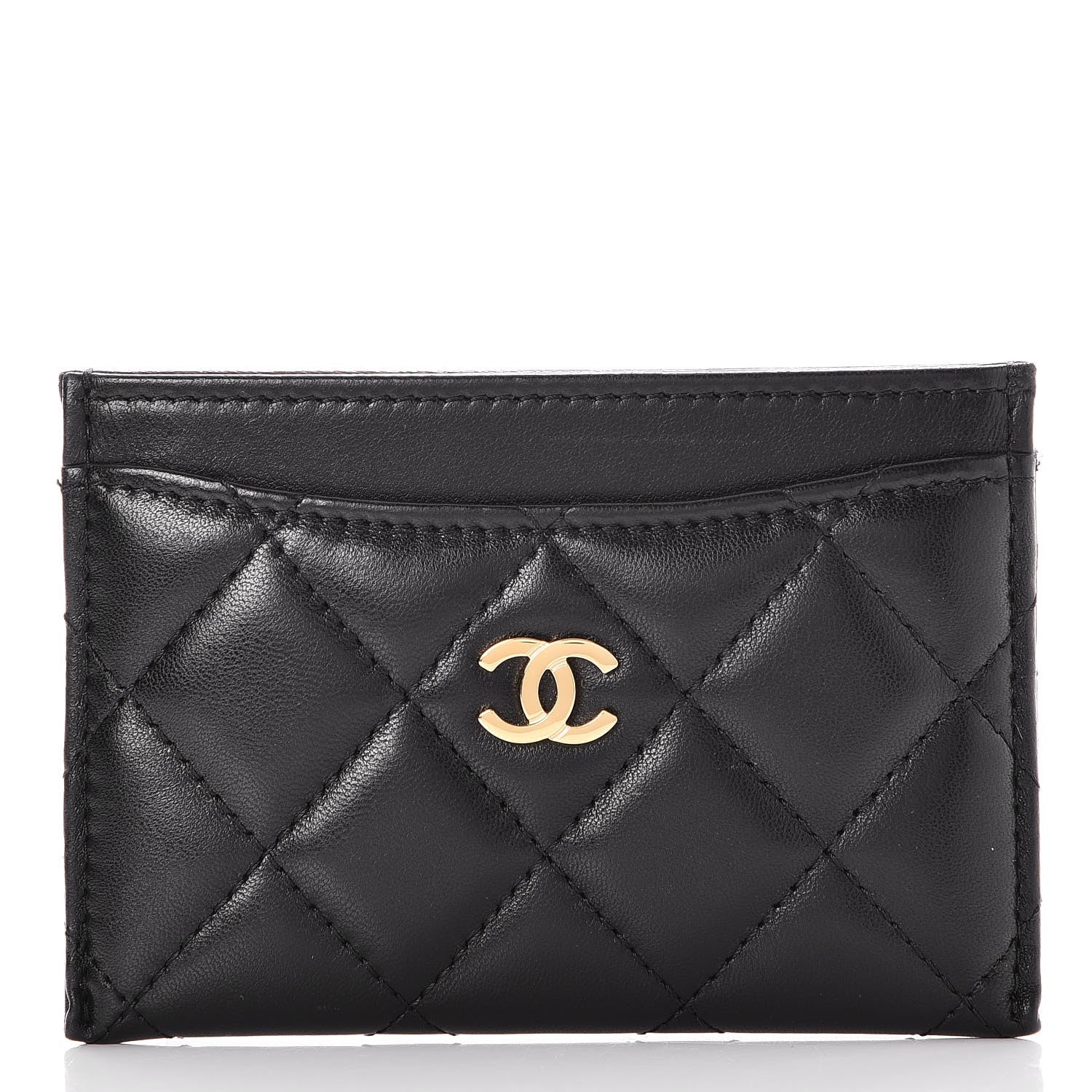 Chanel Lambskin Quilted Card Holder Black 1 of 9