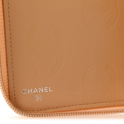 Chanel Calfskin Cambon Zip Around Organizer Wallet Beige Black 6 of 8