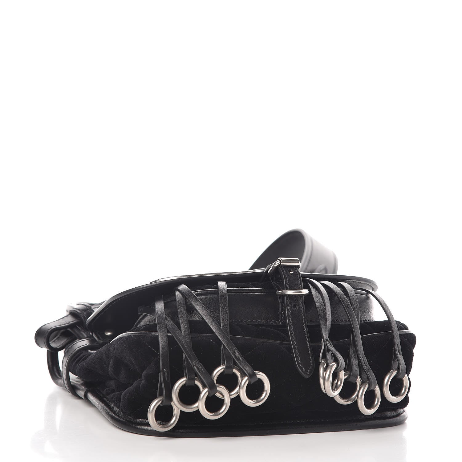 Prada Velluto Corsaire Antic Crossbody Bag Black 4 of 8