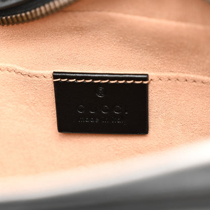 Gucci Calfskin Matelasse Small GG Marmont Chain Shoulder Bag Black 6 of 10
