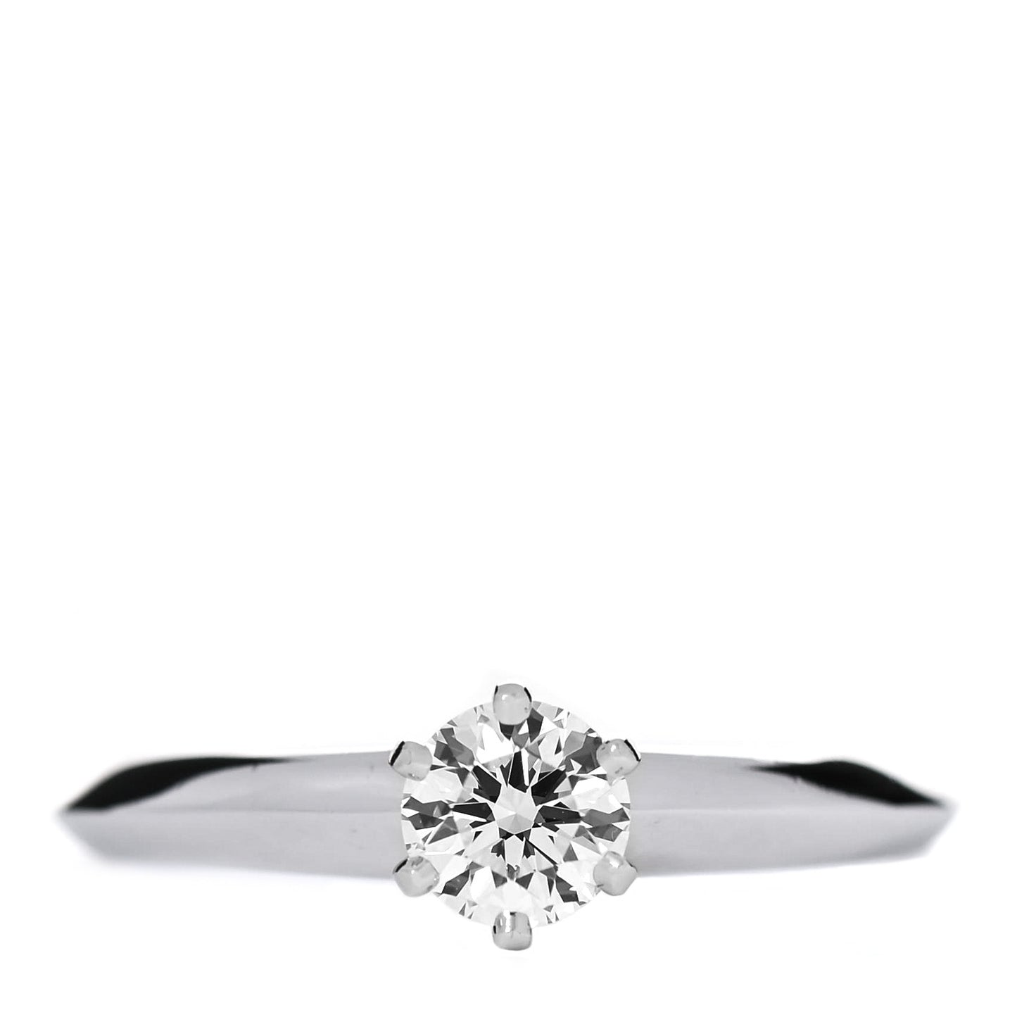 Platinum Diamond .40ct Solitaire Engagement Ring 50 5.5