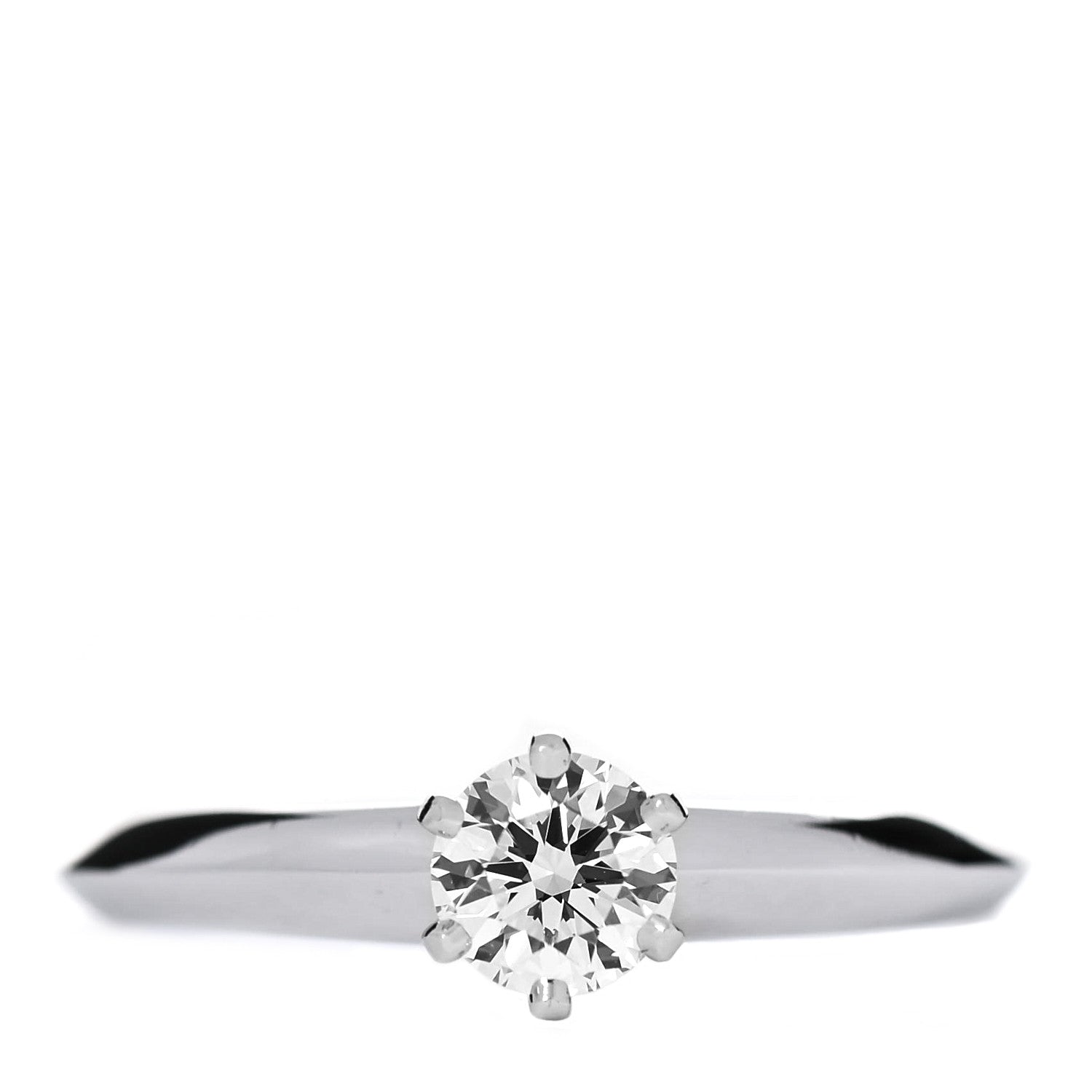 Tiffany Platinum Diamond .40ct Solitaire Engagement Ring 50 5.5 1 of 6