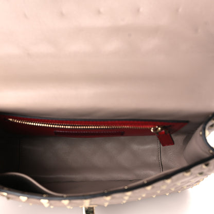 Valentino Garavani Nappa Medium Rockstud Spike Shoulder Bag Poudre 5 of 8