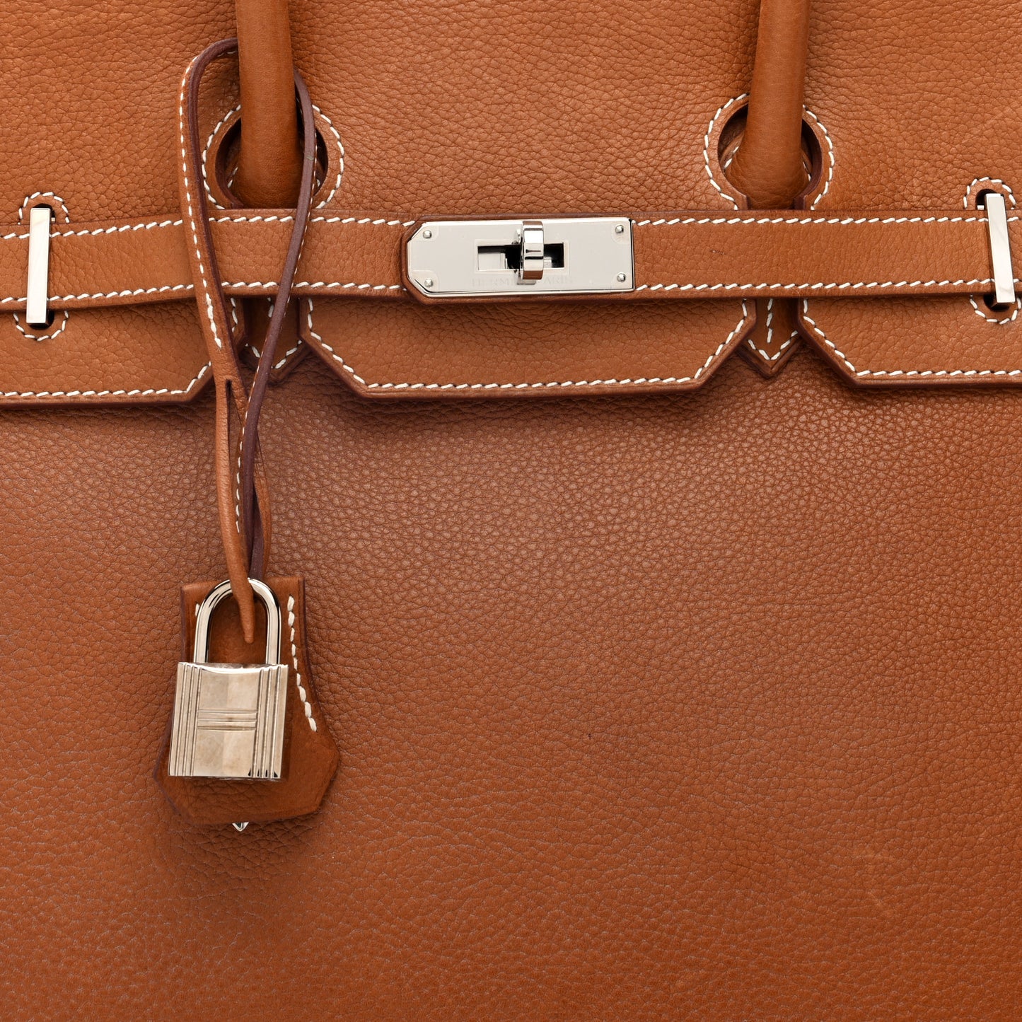 Natural Barenia Faubourg Birkin 35 Fauve