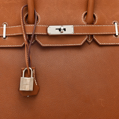 Hermes Natural Barenia Faubourg Birkin 35 Fauve 5 of 9