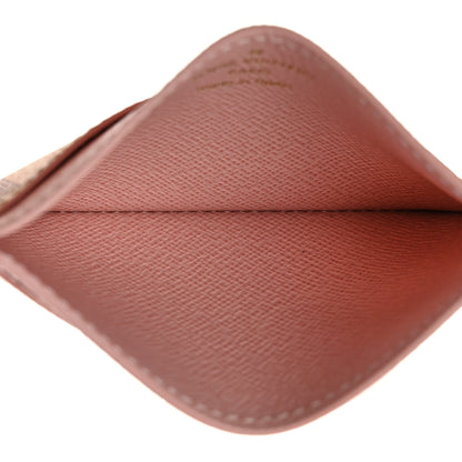 Louis Vuitton Damier Azur Daily Card Holder Rose Ballerine 5 of 8