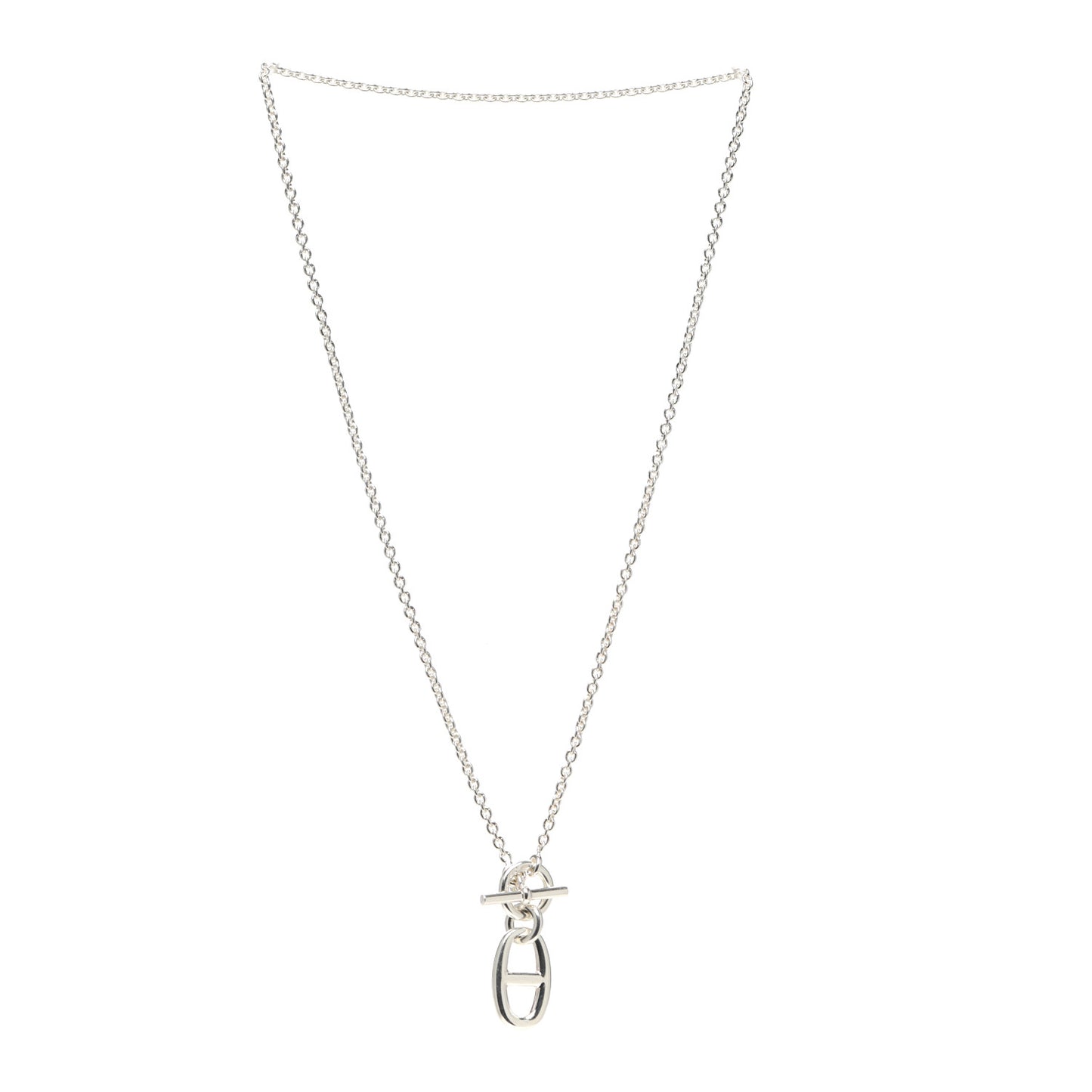 Sterling Silver Amulette Chaine d'Ancre Necklace