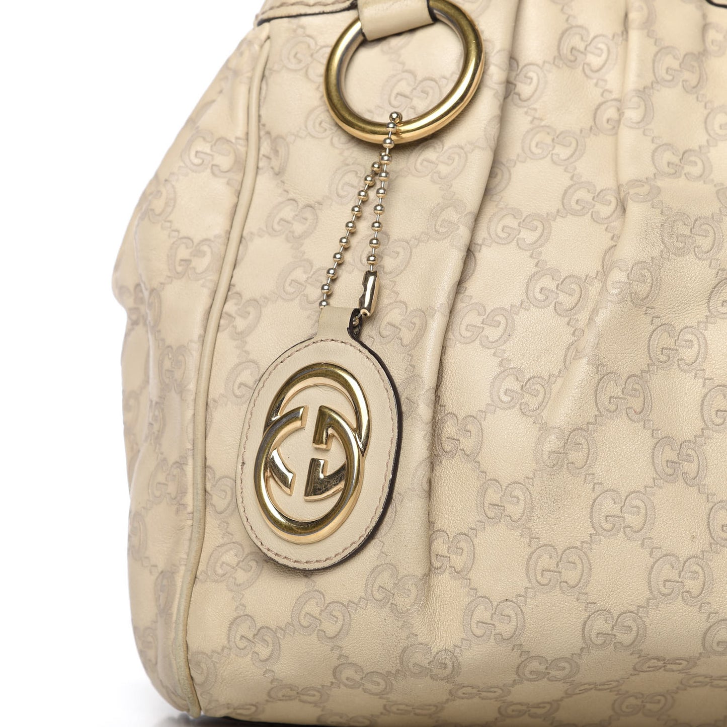 Guccissima Medium Sukey Tote Mystic White