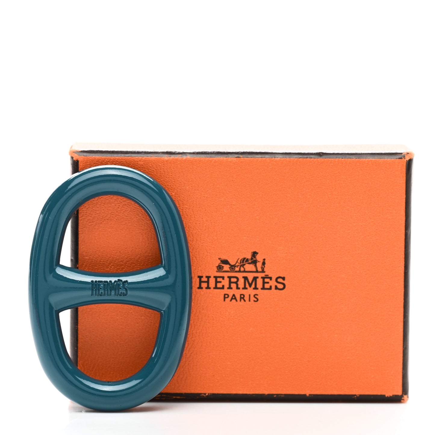 Lacquer Chaine D'Ancre Scarf Ring Bleu Canard